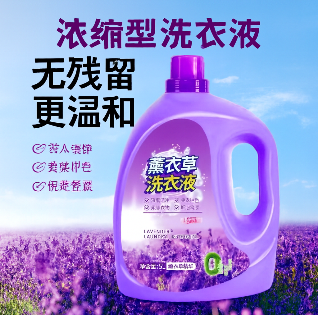 SS001: 5kg LAVENDER LAUNDRY DETERGENT 薰衣草洗衣液