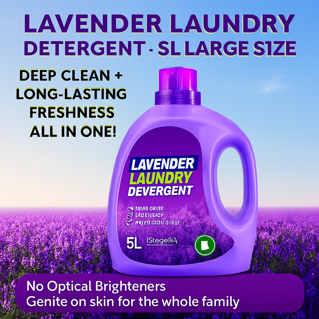 SS001: 5kg LAVENDER LAUNDRY DETERGENT 薰衣草洗衣液