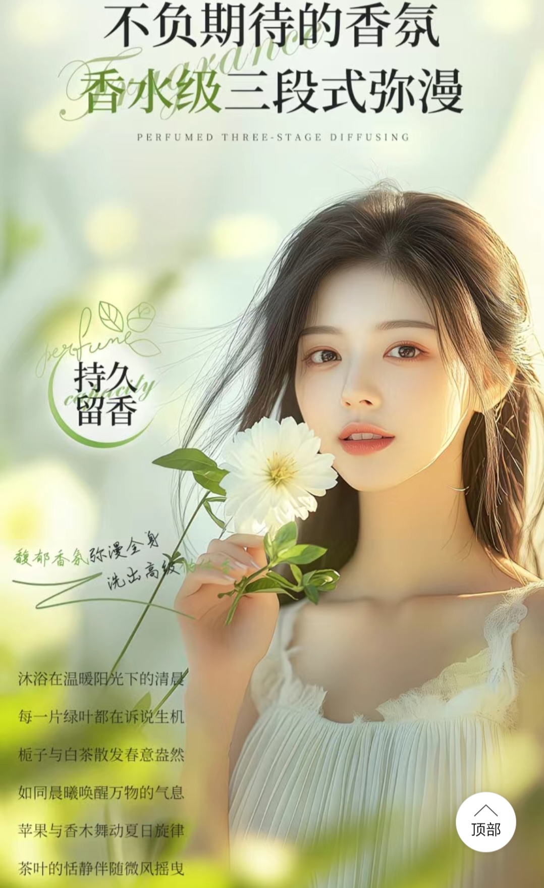 SS015: （2 Bottles）Gardenia White Tea Shower Gel1314g Large Capacity （2 瓶）栀子花沐浴露1314g 大容量